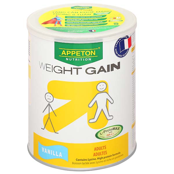 Sữa bột Appeton Weight Gain Cho Người Lớn Hương Vanilla lon 450g