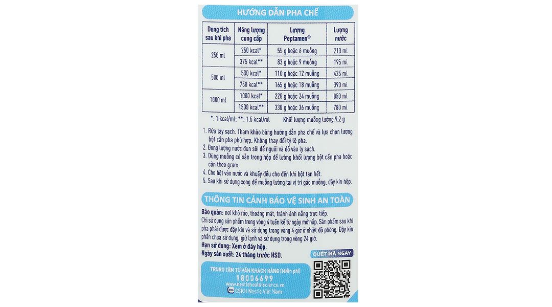 Thực phẩm dinh dưỡng y học Peptamen lon 400g