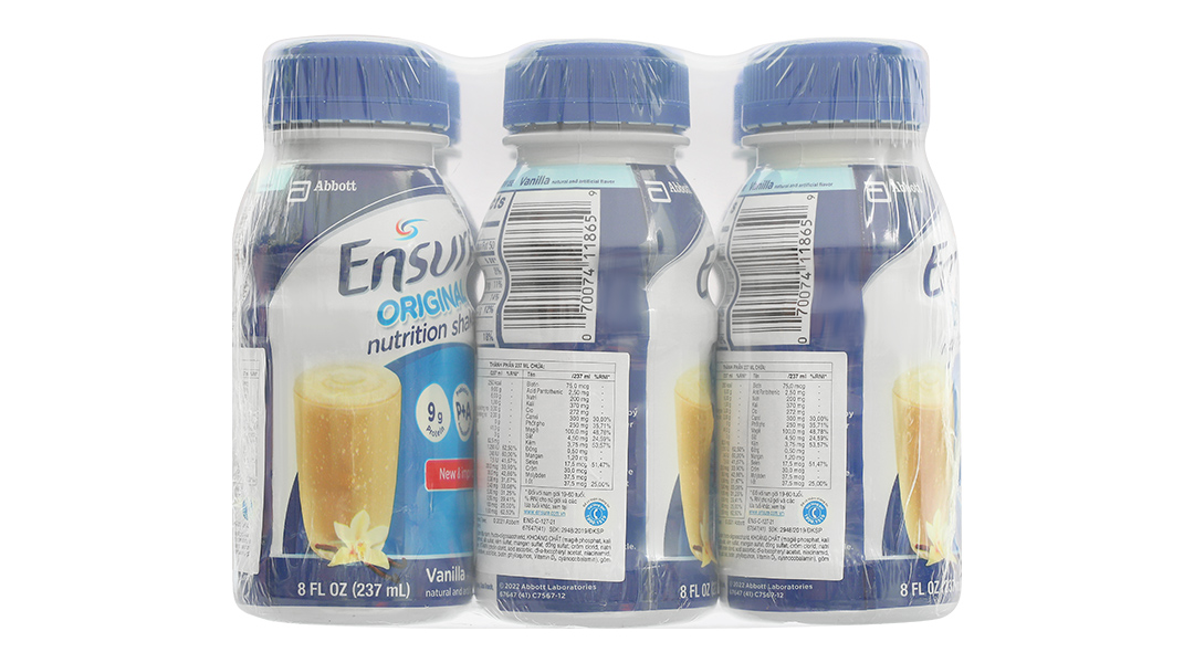 Sữa bột pha sẵn Ensure Original bổ sung dinh dưỡng đầy đủ hương vani
