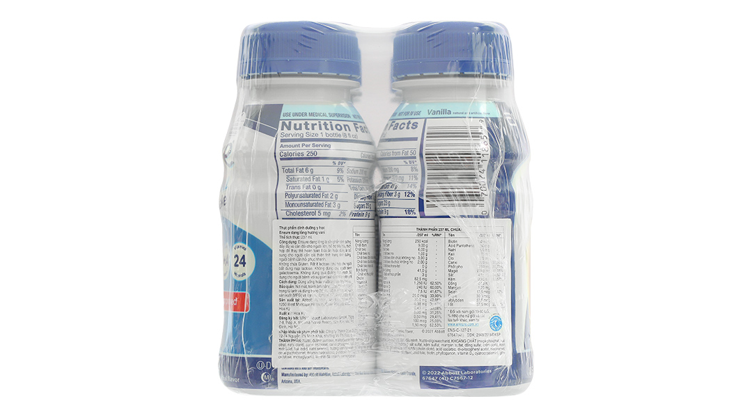 Sữa bột pha sẵn Ensure Original bổ sung dinh dưỡng đầy đủ hương vani
