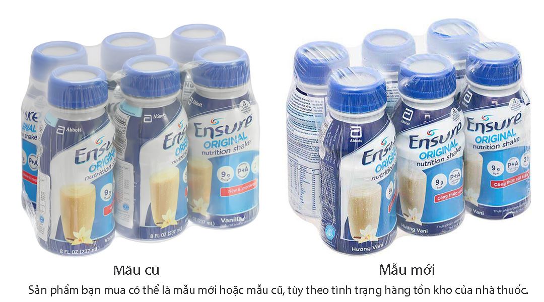 Sữa bột pha sẵn Ensure Original bổ sung dinh dưỡng đầy đủ hương vani