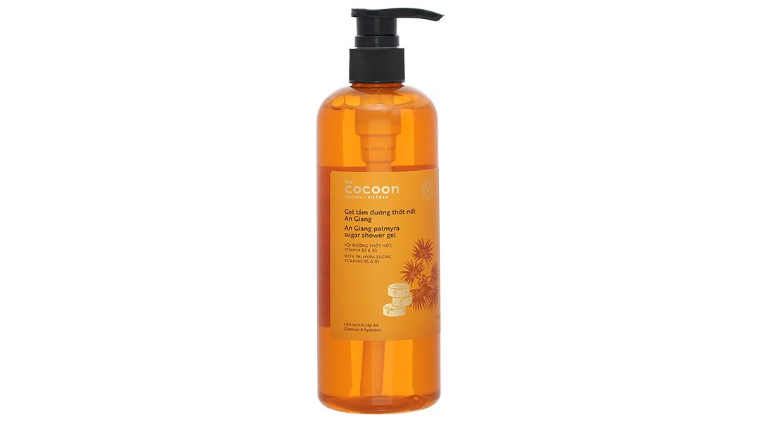 Gel tắm Cocoon Đường Thốt Nốt An Giang làm sạch, duy trì làn da ẩm mượt