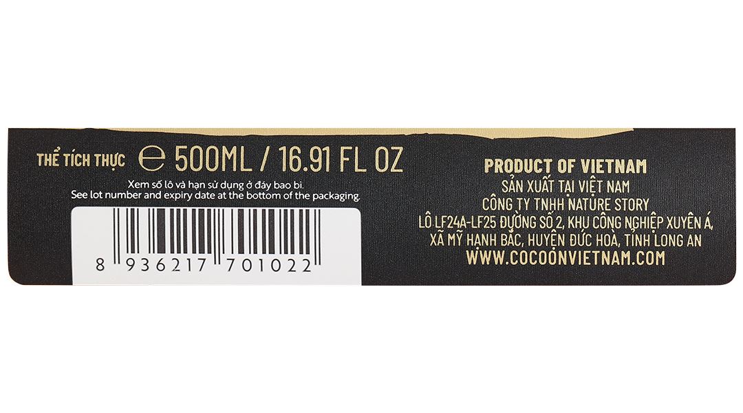 Gel tắm Cocoon Đường Thốt Nốt An Giang làm sạch, duy trì làn da ẩm mượt