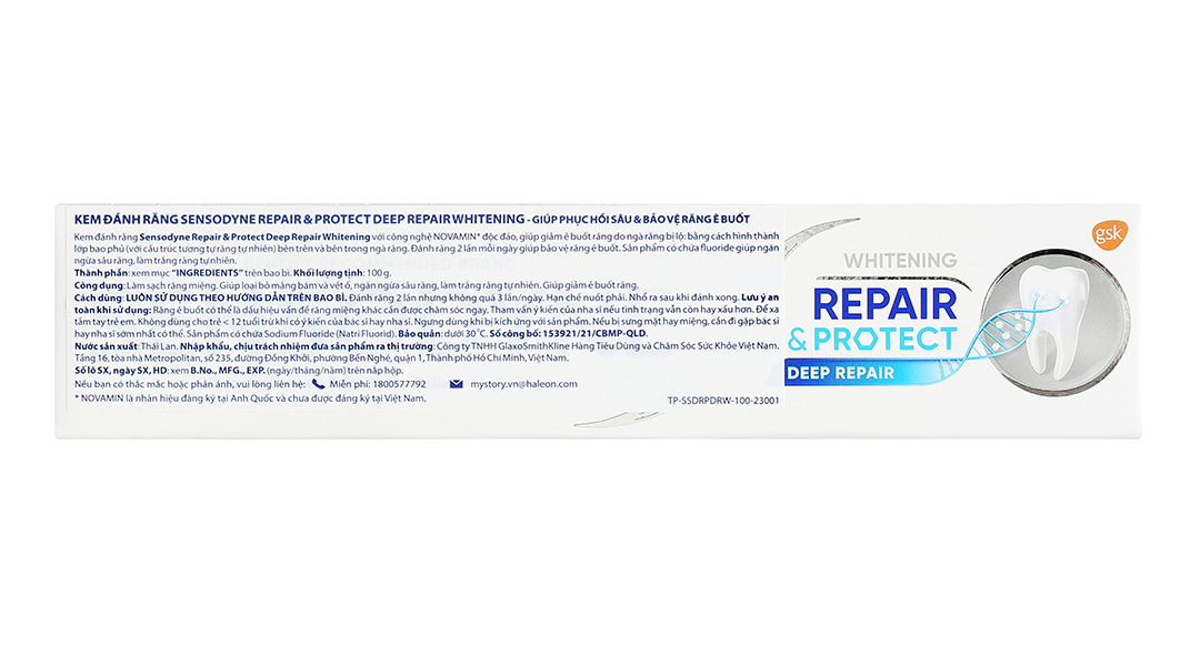 Kem đánh răng Sensodyne Repair & Protect Deep Repair Whitening