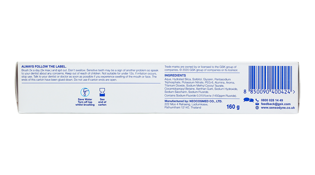 Kem đánh răng Sensodyne Gentle Whitening giúp làm trắng răng tuýp 160g - 11