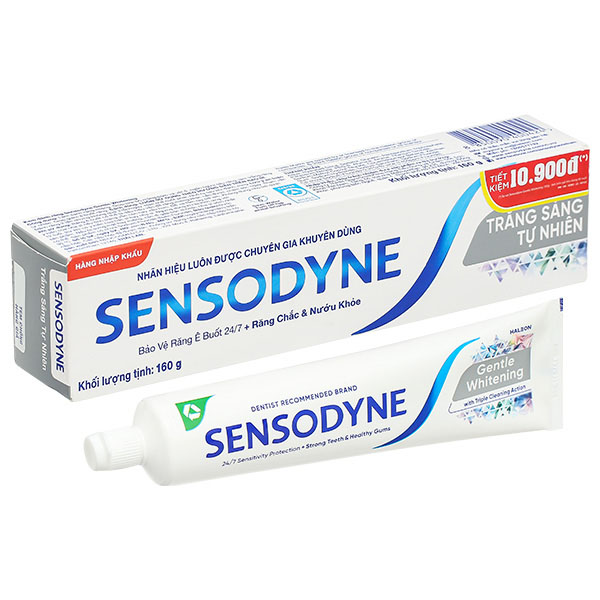 Kem Đánh Răng Trắng Sáng Sensodyne Gentle Whitening 160g