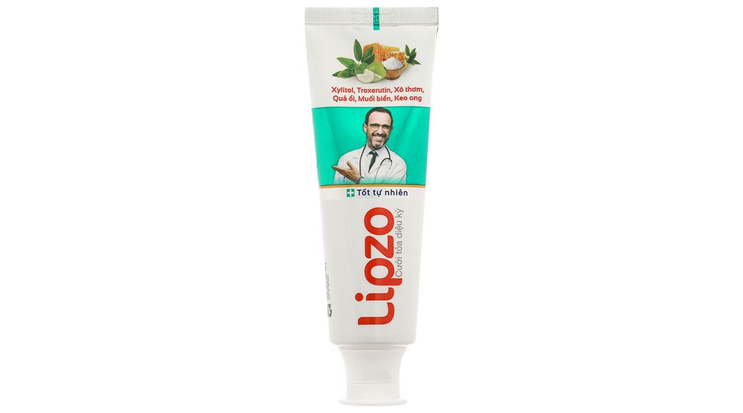 Kem đánh răng Dược Liệu Lipzo sạch nướu, ngừa chảy máu chân răng