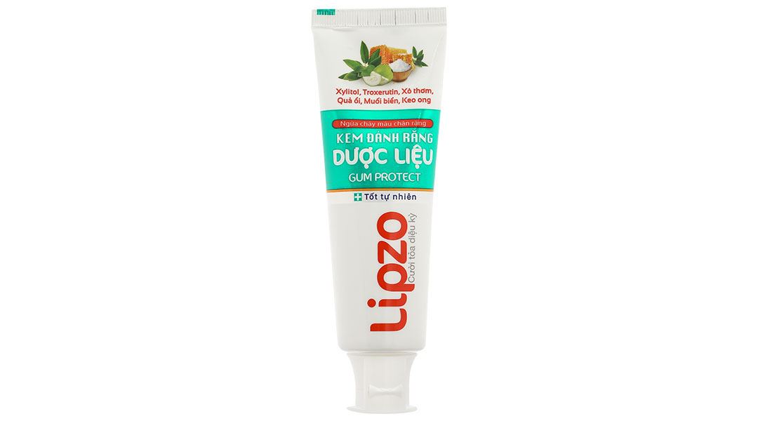 Kem đánh răng Dược Liệu Lipzo sạch nướu, ngừa chảy máu chân răng