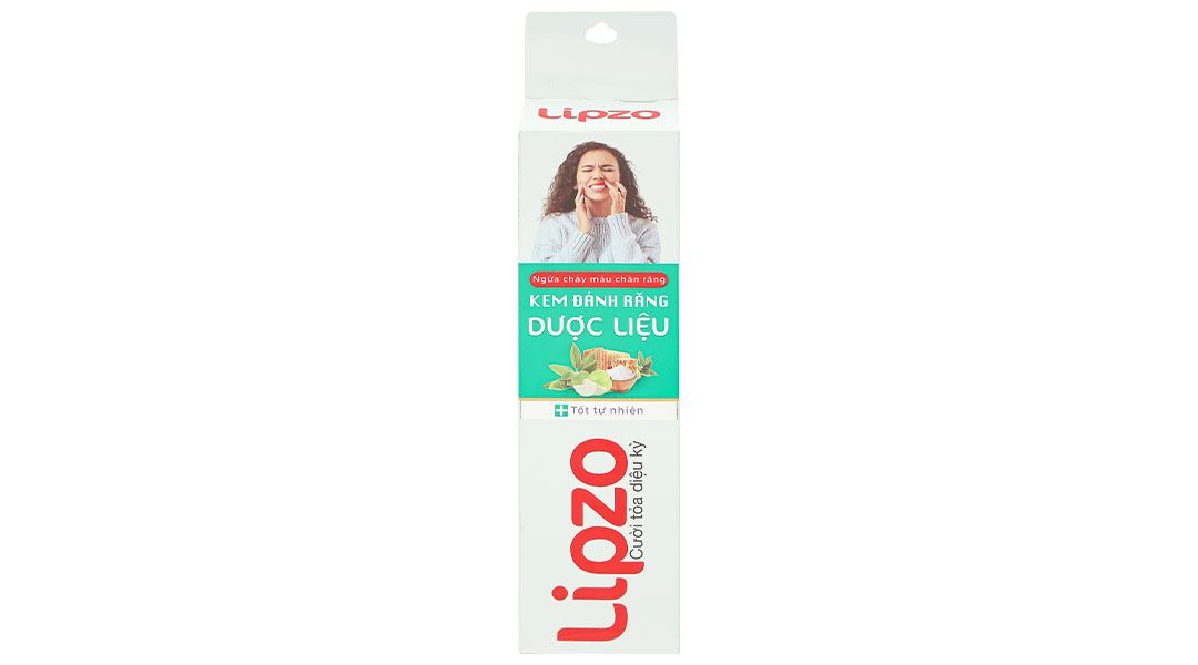 Kem đánh răng Dược Liệu Lipzo sạch nướu, ngừa chảy máu chân răng