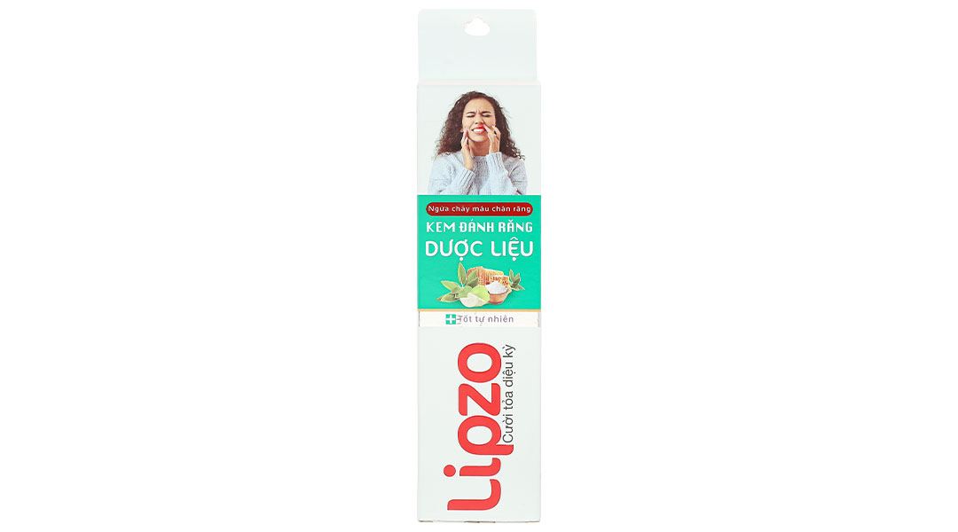 Kem đánh răng Dược Liệu Lipzo sạch nướu, ngừa chảy máu chân răng