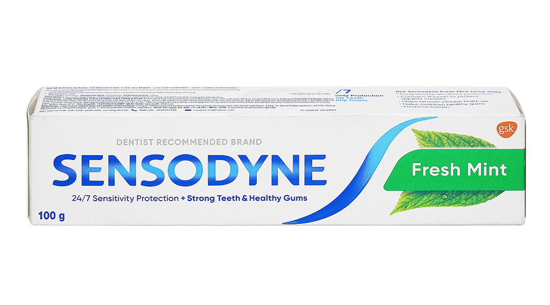Kem đánh răng Sensodyne Fresh Mint giảm ê buốt