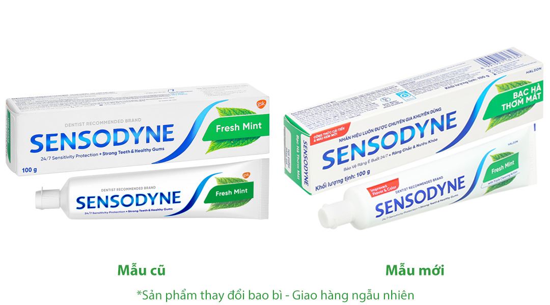 Kem đánh răng Sensodyne Fresh Mint giảm ê buốt