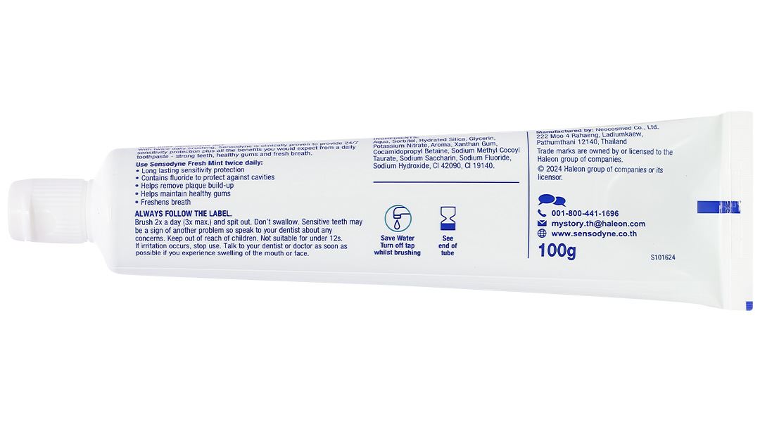 Kem đánh răng Sensodyne Fresh Mint giảm ê buốt
