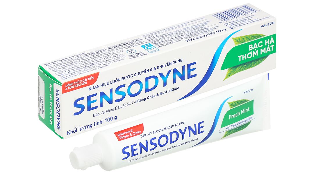 Kem đánh răng Sensodyne Fresh Mint giảm ê buốt