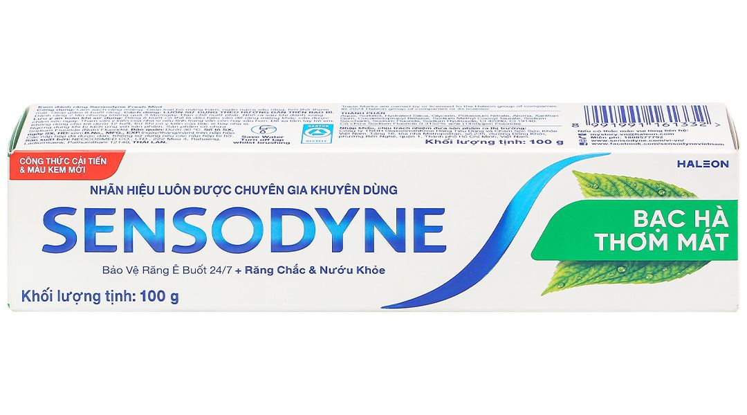 Kem đánh răng Sensodyne Fresh Mint giảm ê buốt