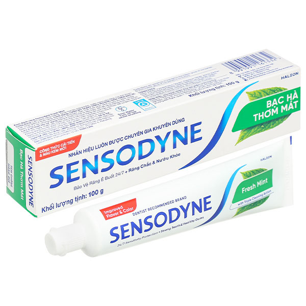 Kem đánh răng Sensodyne Fresh Mint giảm ê buốt tuýp 100g