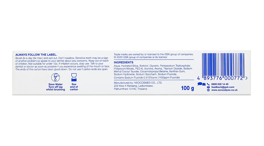 Kem đánh răng Sensodyne Gentle Whitening giúp làm trắng răng tuýp 100g - 11