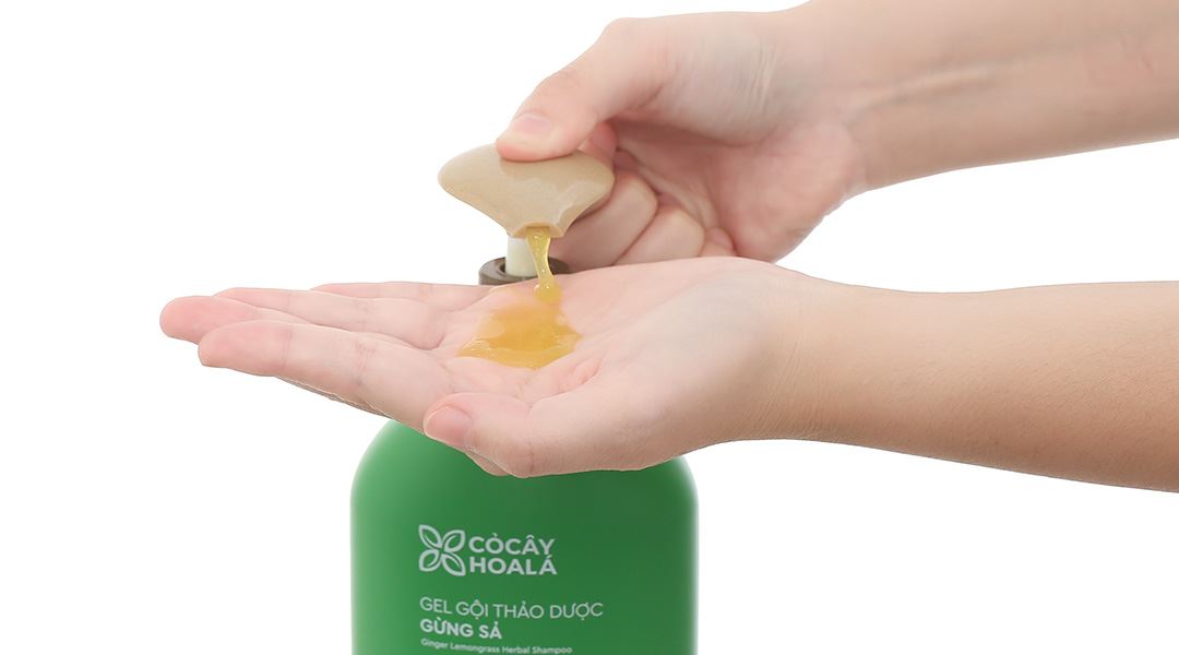 Gel gội hữu cơ Gừng Sả Cocay Hoala ngăn dầu, dưỡng ẩm
