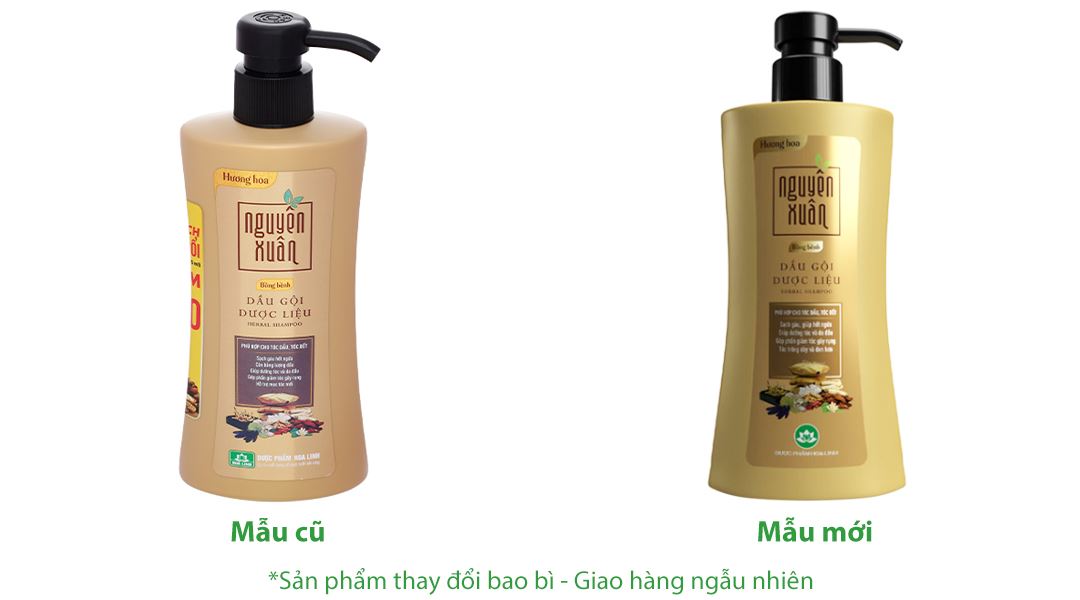 Dầu gội dược liệu Nguyên Xuân bồng bềnh hương hoa