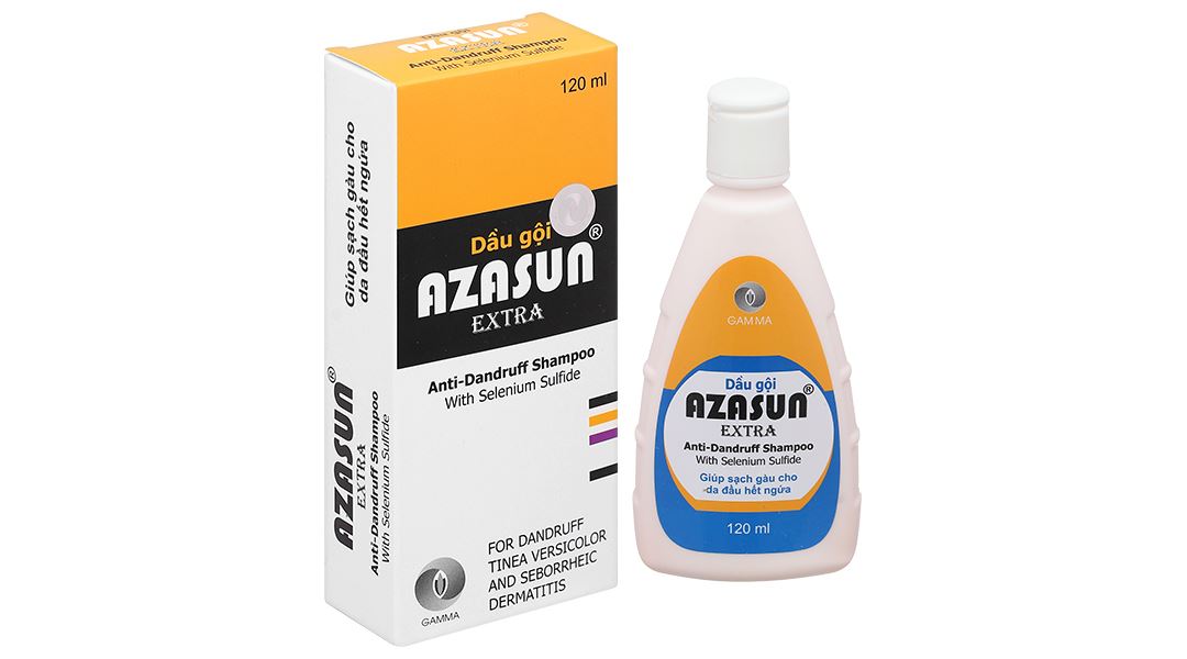 Dầu gội Azasun Extra giảm ngứa da đầu, sạch gàu