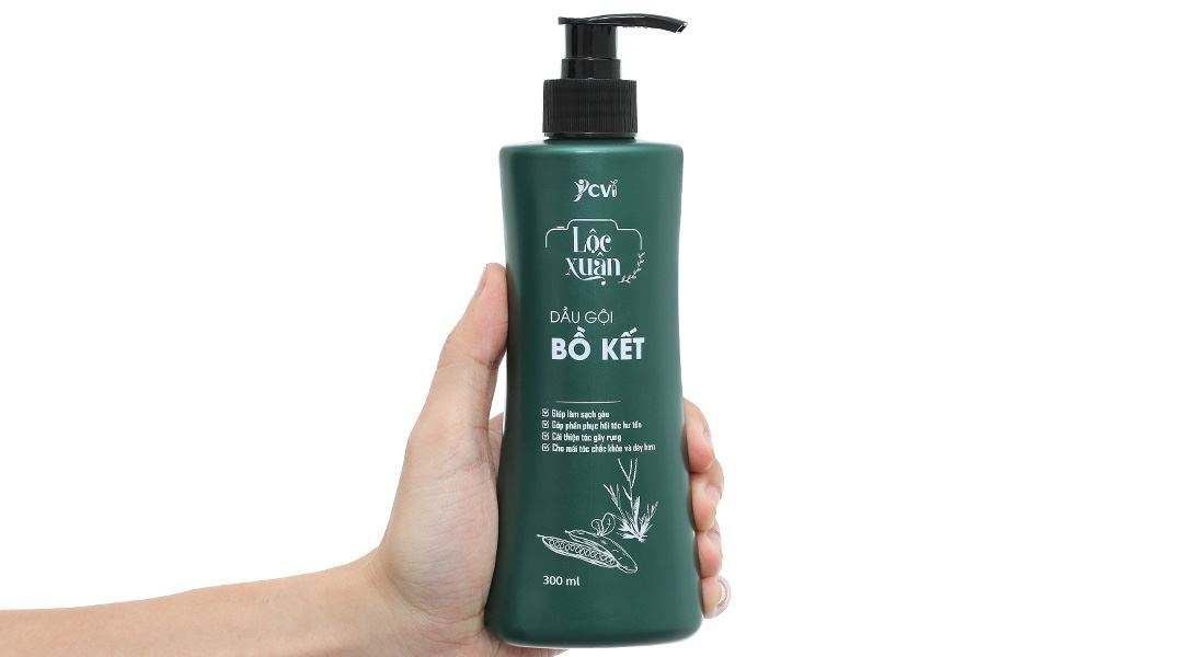 Dầu gội bồ kết Lộc Xuân làm sạch gàu, phục hồi hư tổn