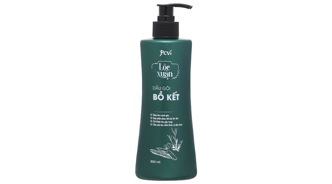 Dầu gội bồ kết Lộc Xuân làm sạch gàu, phục hồi hư tổn