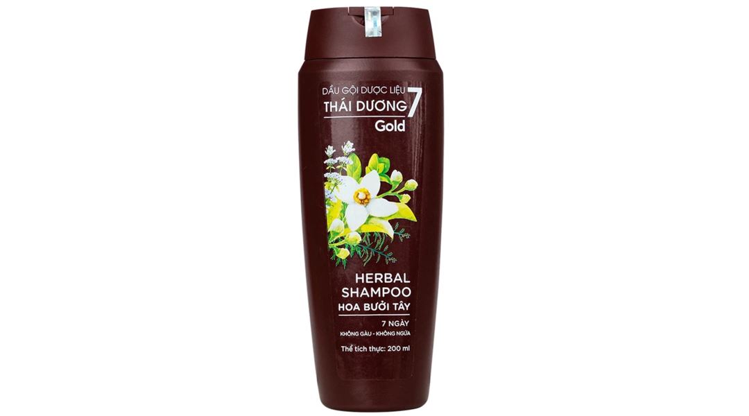 Dầu gội dược liệu Thái Dương 7 Gold sạch gàu, mềm mượt