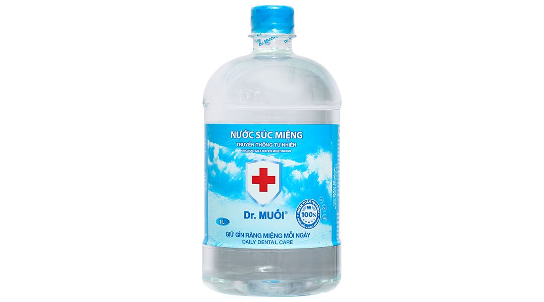 Nước súc miệng Dr. Muối ngừa vi khuẩn, giảm mùi hôi miệng