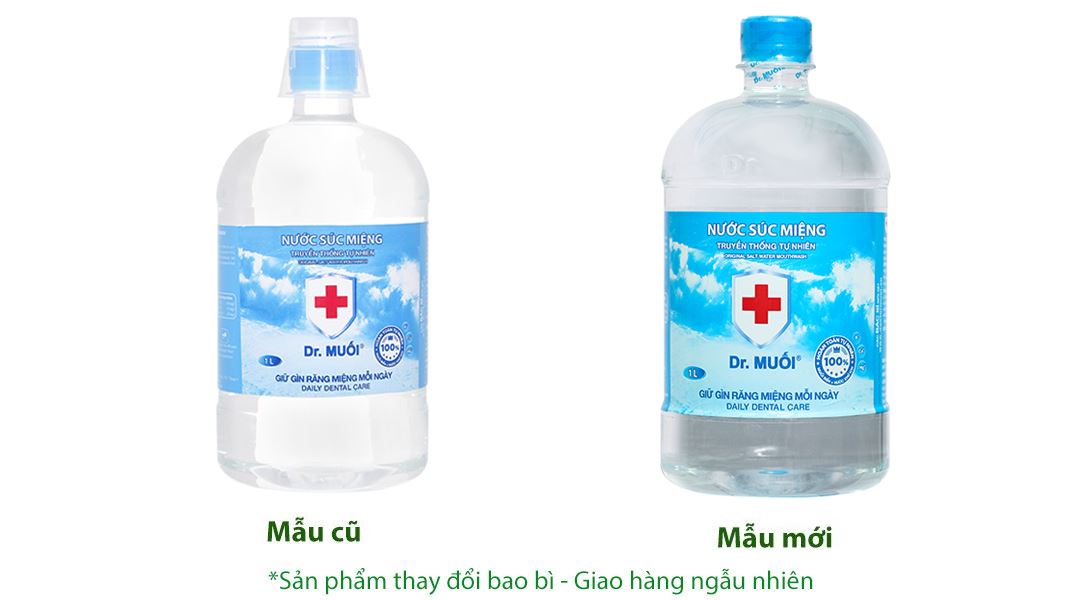 Nước súc miệng Dr. Muối ngừa vi khuẩn, giảm mùi hôi miệng
