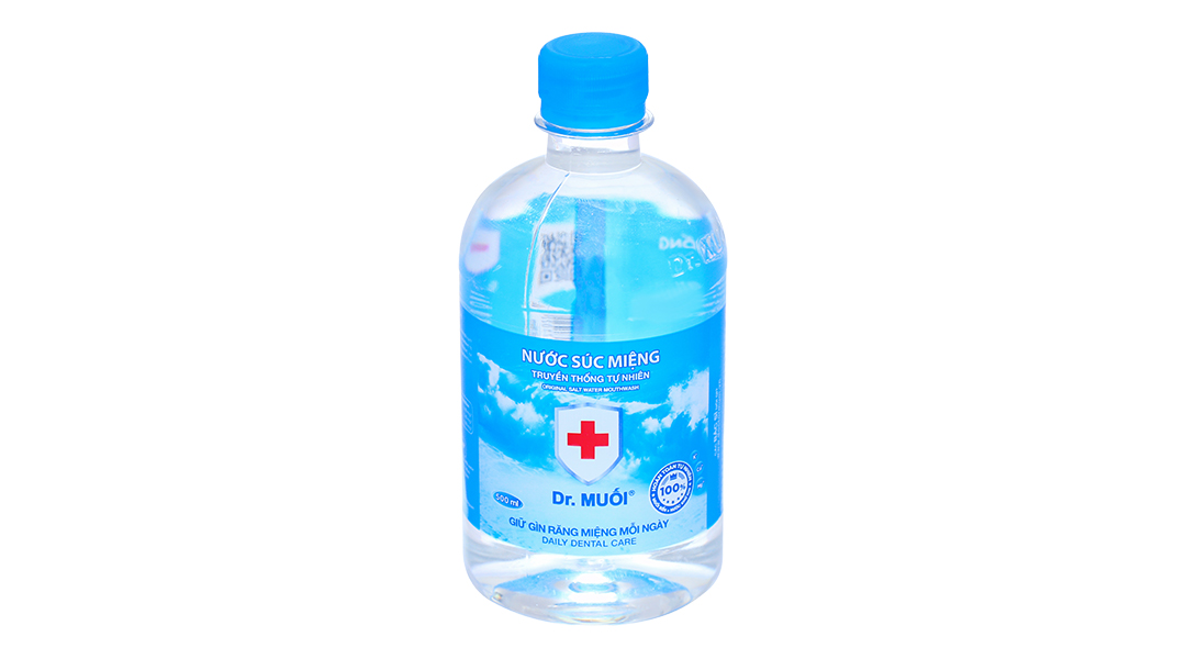 Nước súc miệng Dr. Muối ngừa vi khuẩn, giảm mùi hôi miệng