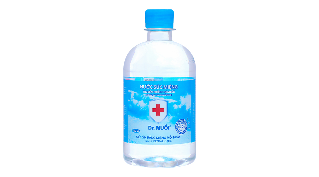 Nước súc miệng Dr. Muối ngừa vi khuẩn, giảm mùi hôi miệng