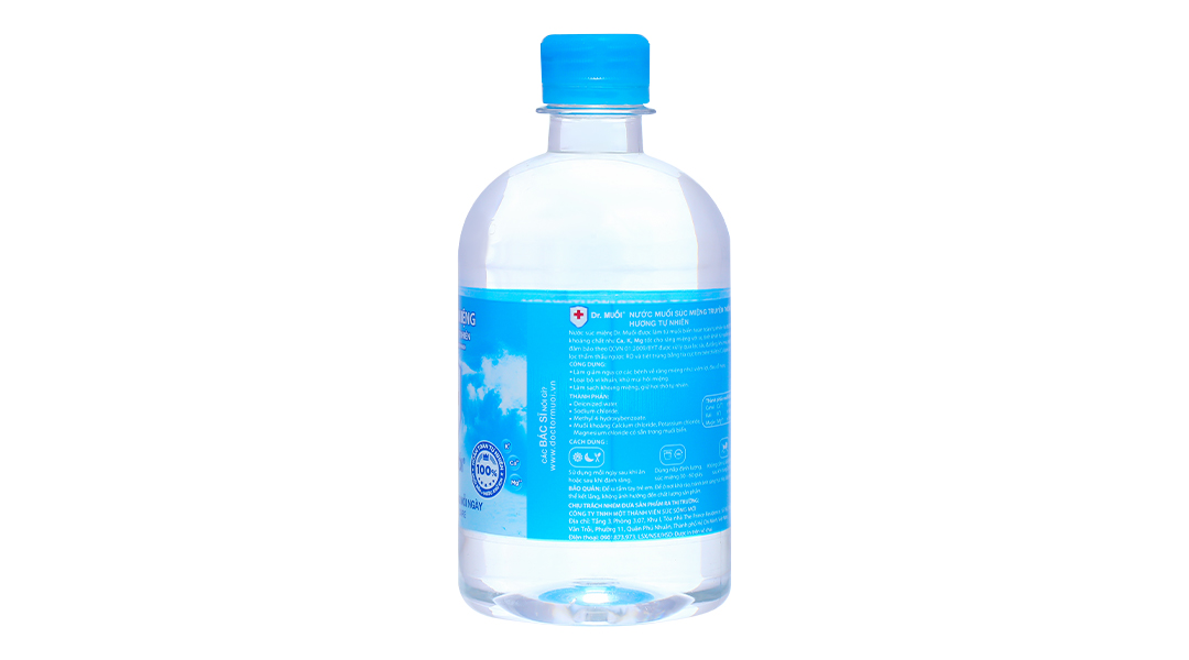 Nước súc miệng Dr. Muối ngừa vi khuẩn, giảm mùi hôi miệng