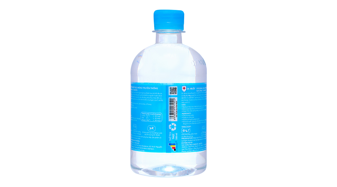 Nước súc miệng Dr. Muối ngừa vi khuẩn, giảm mùi hôi miệng