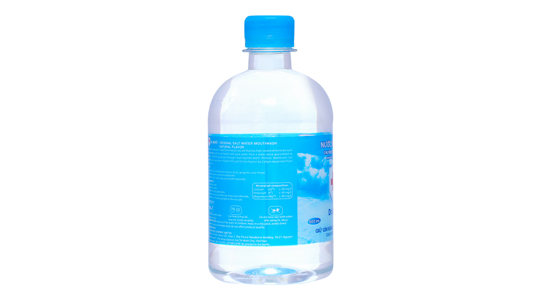 Nước súc miệng Dr. Muối ngừa vi khuẩn, giảm mùi hôi miệng