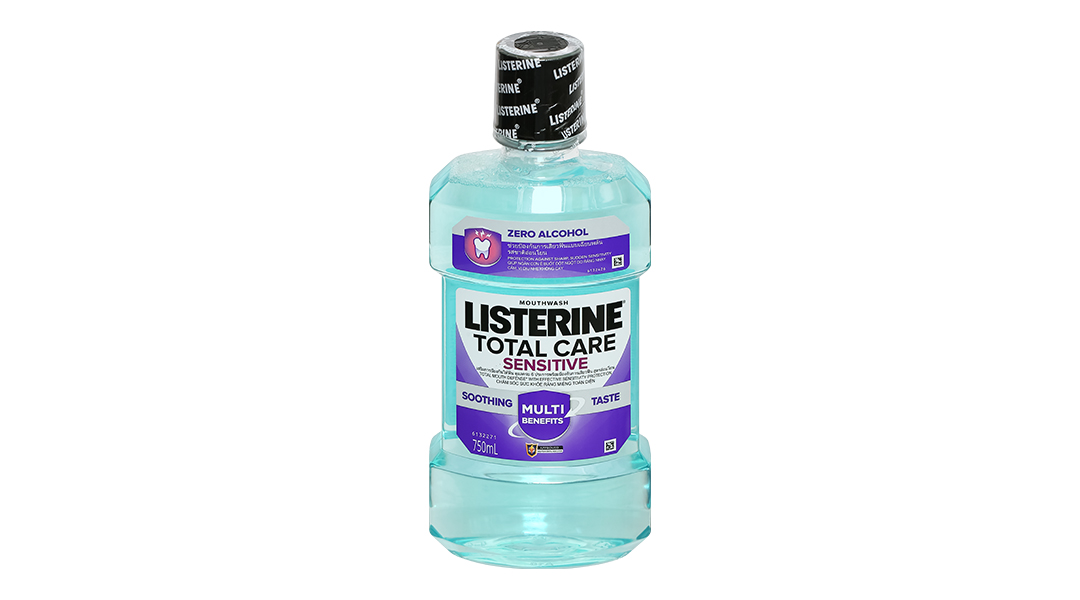 Nước súc miệng Listerine Total Care Sensitive hơi thở thơm mát