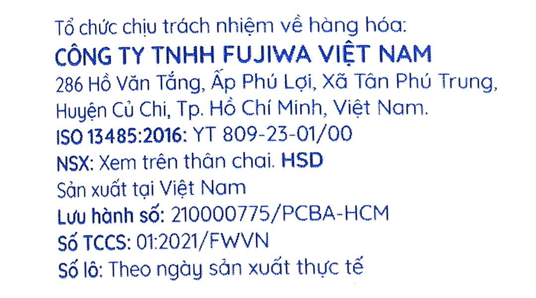 Nước súc miệng Fujiwa Ion Muối ngừa vi khuẩn, giảm mùi hôi miệng