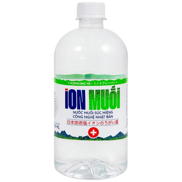 Nước súc miệng Fujiwa Ion Muối cân bằng pH, ngừa vi khuẩn, giảm mùi hôi miệng chai 680ml