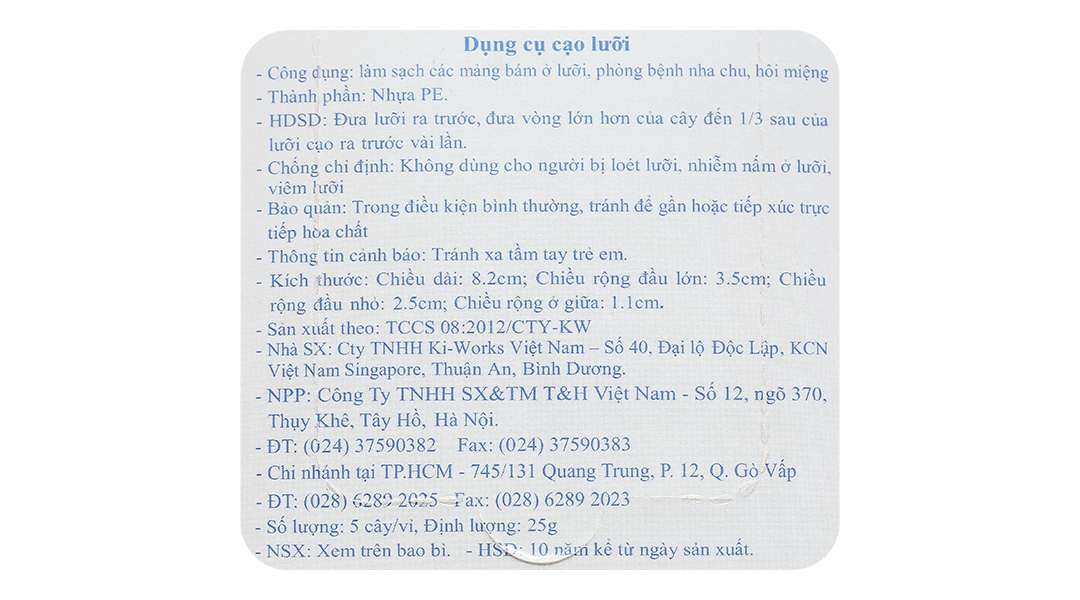 Dụng cụ cạo lưỡi Dr.Polir Okamura vệ sinh răng miệng