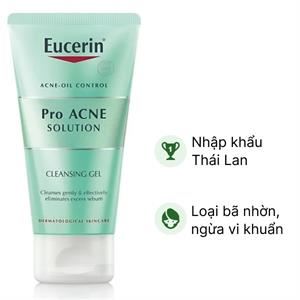 Gel rửa mặt Eucerin Pro Acne Solution làm sạch cho da mụn