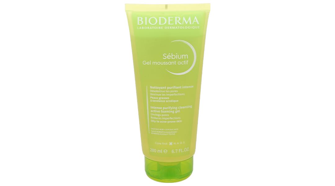 Gel rửa mặt Bioderma Sébium Gel Moussant Actif cho da hỗn hợp, da dầu