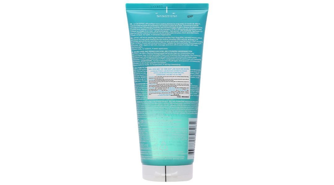 Gel rửa mặt và tắm La Roche-Posay Effaclar Micro-Peeling Purifying Gel