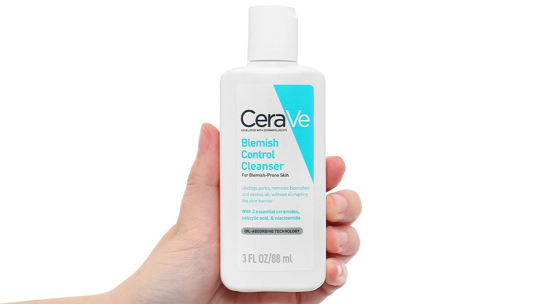 Sữa rửa mặt CeraVe Blemish Control Cleanser giảm mụn, làm sạch bã nhờn