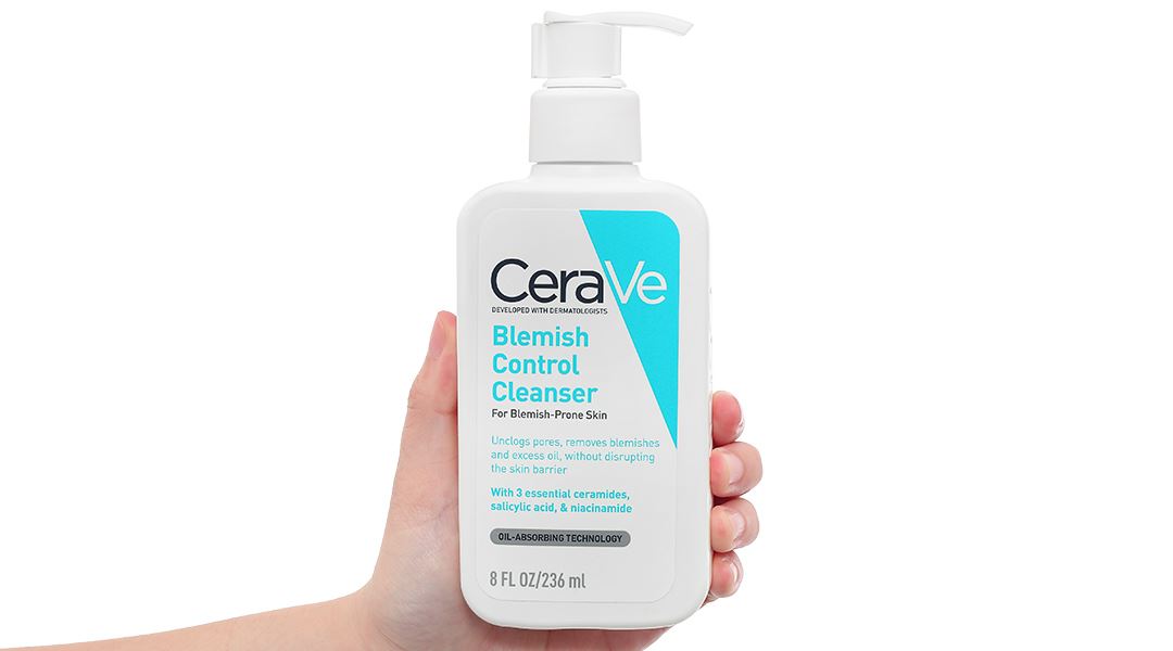 Sữa rửa mặt CeraVe Blemish Control Cleanser ngừa mụn, làm sạch bã nhờn