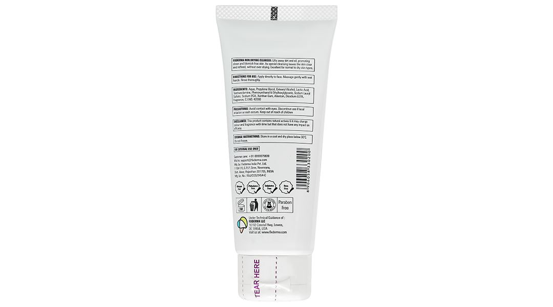 Sữa rửa mặt Fixderma Non Drying giúp làm sạch cho da khô, da nhạy cảm