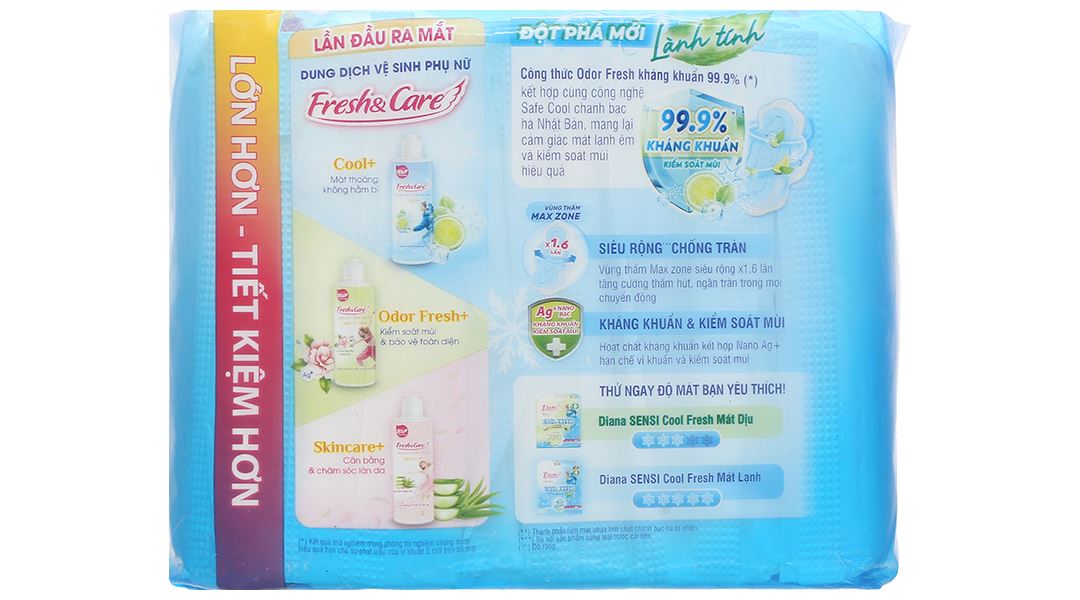 Băng vệ sinh Diana Sensi siêu mỏng có cánh gói 20 miếng - 8