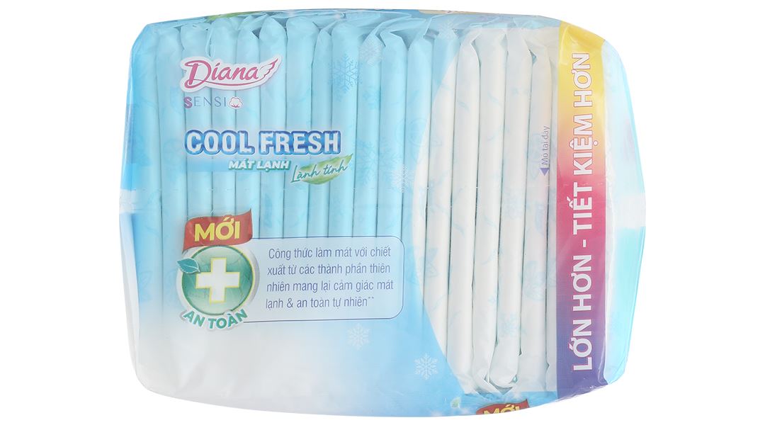 Băng vệ sinh Diana Sensi siêu mỏng có cánh gói 20 miếng - 11