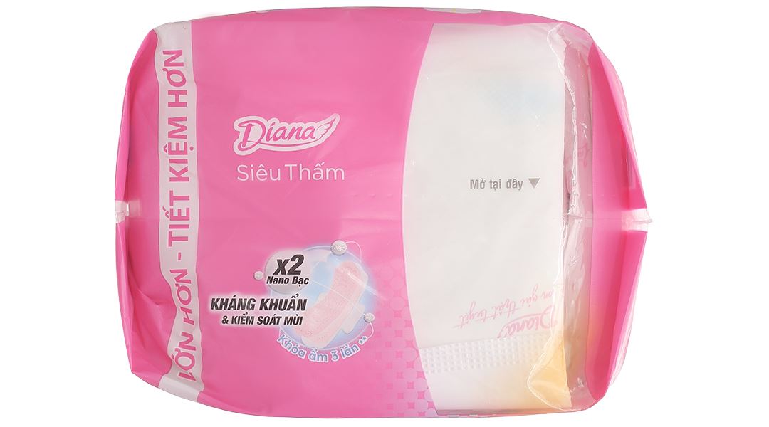 Băng vệ sinh Diana siêu thấm siêu mỏng, có cánh