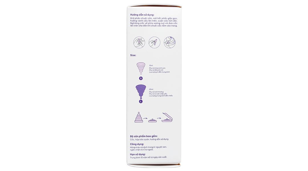 Cốc nguyệt san Cup Yess Z Cup gấp gọn size S