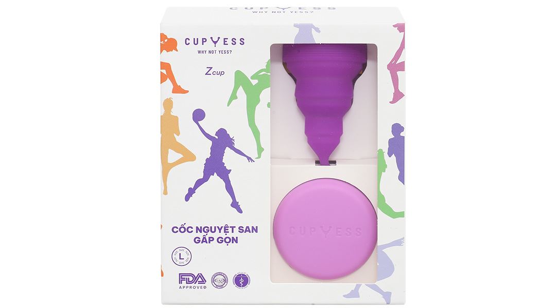 Cốc nguyệt san Cup Yess Z Cup gấp gọn Size L