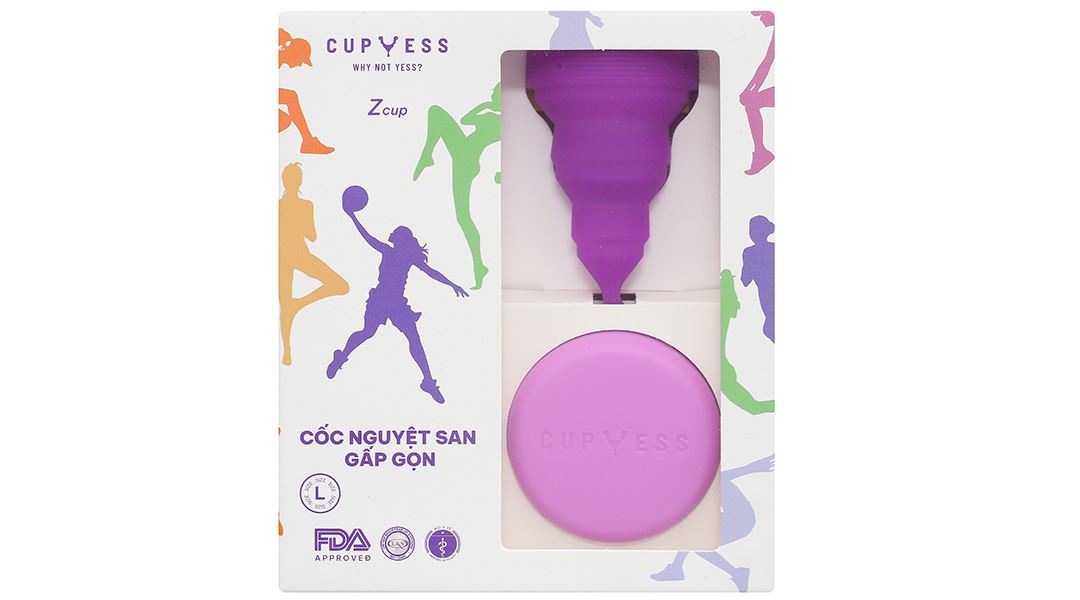 Cốc nguyệt san Cup Yess Z Cup gấp gọn Size L